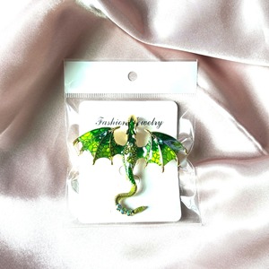 Pin Hiasan Hewan Terbang Grosir, Bros Berlian Imitasi Warna-warni, Bros Naga Berlian Imitasi, Pin Logam, Kerajinan Logam untuk Dekorasi - Product Image 4