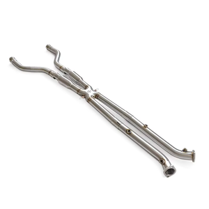 Tuyau intermédiaire ALOSI pour BMW M3 E90 E92 E93 4.0L 2007-2013 en acier inoxydable 304 avec <span class=keywords><strong>tube</strong></span> résonateur et X-pipe – Vente en gros - Product Image 3