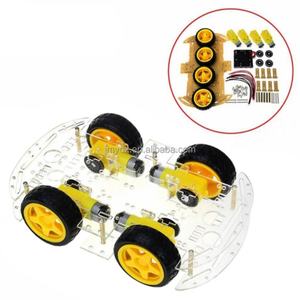 Offre Spéciale Kit Châssis de Voiture Robot Intelligente 4x4 DIY avec Kit de Roues Longues, Moteur TT en Plastique, Pneu et Roue, Moteur à Engrenages à Double Arbre 3-6V - Product Image 4