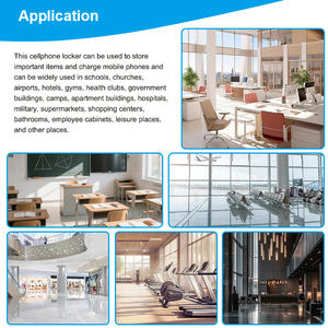 לוקרים טעינת מהיר לטלפונים ניידים עם סיסמא זיהוי פנים וכרטיס ic usb טעינה 8 תא - Product Image 6