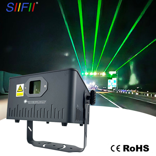 High Power Green 520nm Laser Road Projection Light 20W/30W IP65 Waterproof Ra90 Long Distance Beam Safety Warning CE RoHS