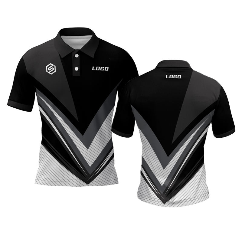 Customized High Quality Sublimation Printing Polyester Spandex Unisex Golf  Polo Shirts