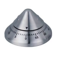 Timer Dapur Pomodoro Lucu dari Baja Anti Karat 60 Menit dengan Pengingat Waktu Terjadwal