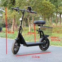 Mini scooter électrique 350w 500w roue à moteur de moyeu arrière 12 pouces portable ebike scooter électrique portable vélo pour femmes