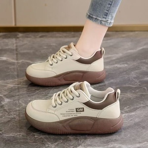 Zapatillas <span class=keywords><strong>Deportivas</strong></span> de Plataforma para <span class=keywords><strong>Mujer</strong></span>, Estilo Coreano, Color Blanco, Transpirables, Duraderas, con Aumento de Altura, Casuales - Product Image 3