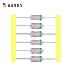 Resistor de filme de óxido metálico MOF 5% 2% 1% 1K 4K 10K 20 ohm 2 watts para LED