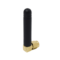315MHz 433MHz 868MHz 915MHz 2,4G LTE Antena externa Codo Polaridad inversa RP SMA Macho Ángulo recto R/A Antena de varilla de goma 3dbi