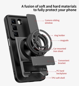 Fundas <span class=keywords><strong>2</strong></span> en 1 con Anillo de Soporte, Lente de Cámara Deslizante y Soporte para Infinix <span class=keywords><strong>GT</strong></span> 50 Pro Note 60 Ultra, Funda Protectora a Prueba de Golpes para Tecno POVA 5 PRO - Product Image 4