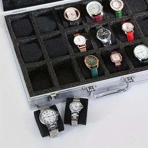 Montre multi-panneaux de <span class=keywords><strong>luxe</strong></span> 10/18 boîte de rangement montre affichage en alliage d'aluminium ménage grande capacité haut de gamme exquis - Product Image 3