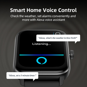 Idw21 Người Đàn Ông Phụ Nữ Cao Cấp 1.85 "Thời Trang Thông Minh Đồng Hồ Alexa Bằng Giọng Nói Bán Buôn Giá Tập Thể Dục Tracker 100 + Thể Thao Chế độ Cho IOS & Android - Product Image 4