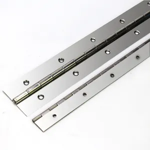 Hing Fornecedor Móveis De Aço Inoxidável/Alumínio Dobradiça Contínua Piano Dobradiças De Porta Longa Para Gabinete Piano Caixa De Jóias