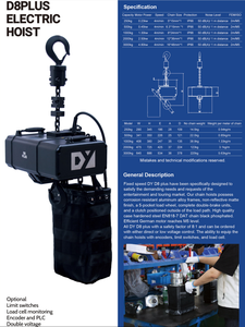 Nouveau palan électrique INTELIFT IP66 pour l'industrie du divertissement - Product Image 4