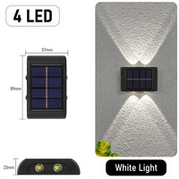 Lampe solaire LED étanche pour le camping, lampe solaire extérieure pour jardin, rue, paysage, balcon, décoration, lampe murale solaire extérieure