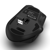 Souris d'ordinateur ergonomique 2.4Ghz + BT double mode 4000 DPI récepteur USB Plug Play 2.4G connexion sans fil LED rétro-éclairé Design moderne