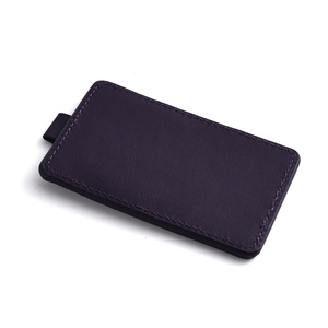 Rectangle Portable Custom Logo Stainless Steel Single Side Cosmetic Pocket <b>Mirror</b> With PU Pouch - Product Image 5