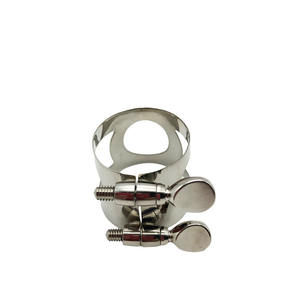 Prata niquelado clarinete bocal ligadura Secure Fit durável para clarinetes Bb Eb fácil instalação acessório - Product Image 4