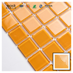 Mosaicos de Vidrio Verde para Baño, Azulejo de Mosaico de Vidrio para Diy, Ducha de Baño, Redecoración, Casa, Spa, Piscinas, Mosaique - Product Image 3