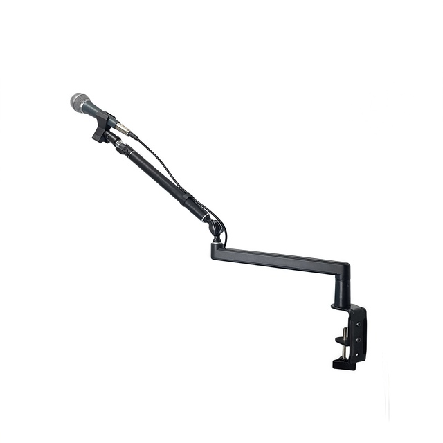 Adjustable Aluminum Microphone Arm Stand Low Profile Sturdy Cantilever Mic Boom Variety Colors Available OEM Topfree MB66-02
