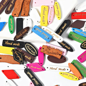 Botão De Madeira "Hand Made" Tags Madeira Costura Acessórios para Roupas Handmade Scrapbooking Artesanato DIY - Product Image 3