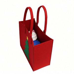 Bolsa de Compras Personalizada con Logotipo, para Exteriores, Impresa, para Comestibles, Regalo de San Valentín, Navidad, Bolsa de Fieltro con Diseño de Oso - Product Image 5