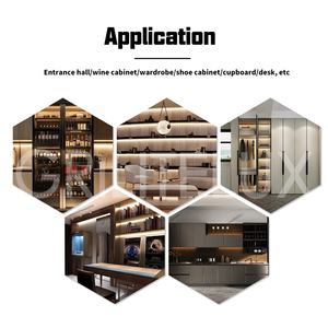 Éclairage LED encastré sans soudure pour armoire, ultra-mince en aluminium, avec bande LED intégrée pour cave à vin - Product Image 6