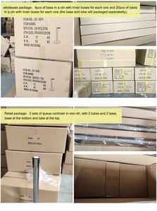 حامل حاجز قائمة الانتظار في مدينة هوفويباو, حامل حاجز قائمة الانتظار في مركز المدينة ، درابزين معرض للمطار ، درابزين تلسكوبي من جانبين لمصارف الفنادق - Product Image 4