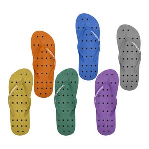 Chanclas con entresuela de PE reciclable, de secado rápido, con orificios de drenaje, sandalias de ducha ecológicas, pantuflas de masaje, logotipo personalizado, venta al por mayor - Product Image 1