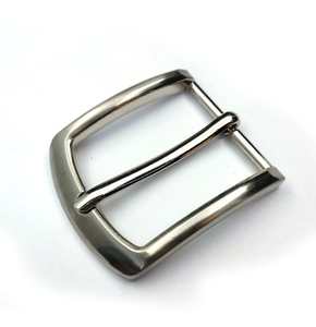 <span class=keywords><strong>Boucle</strong></span> de ceinture en métal sur mesure 35 mm, logo argent brossé, pour homme élégant et femme raffinée - Product Image 1