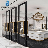 Bijouterie de luxe Design Vitrine en verre personnalisée Vitrine murale de bijoux pour bijoux Vitrine d'affichage