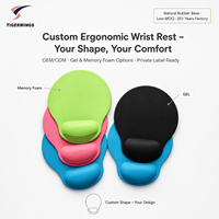 Reposamuñecas de Espuma Viscoelástica, Soporte Ergonómico Personalizado para Muñeca, Base Antideslizante, para Computadora, OEM, Marca Privada, Venta al Por Mayor, EE. UU.