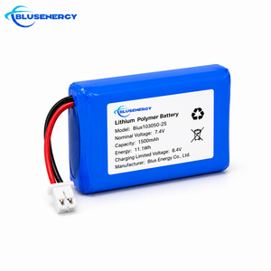 แบตเตอรี่ลิเธียมโพลิเมอร์ Blusenergy 7.4V 1500mAh 2S พร้อมขั้วต่อ JST สำหรับอุปกรณ์อิเล็กทรอนิกส์สำหรับผู้บริโภค - Product Image 3