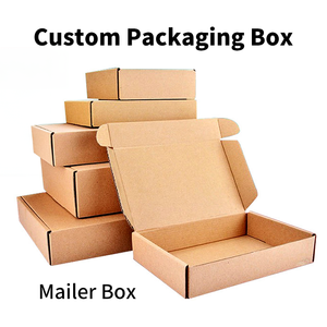 Tùy Chỉnh Kraft Sóng Vận Chuyển Tái Chế Gấp Hộp Giấy Biểu Tượng Tùy Chỉnh Thủ Công Vận Chuyển Thư Bao Bì Hộp Quà Tặng Túi Thiết Lập - Product Image 2