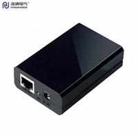Inyector PoE de 30W, Entrada 90-264Vac, 48Vdc/0.6A, 10/5/2.5/1G, 802.3at, Tamaño Mini, CE FCC UL, para Puntos de Acceso y VoIP, Hynapower HP-PE30G