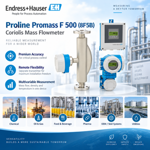 Endress+Hauser Proline Promass F 500 8F5B OEM Medidor de Flujo Másico Coriolis Remoto de Acero Inoxidable para Altas Temperaturas, para Gas y Procesos de Aire - Product Image 4