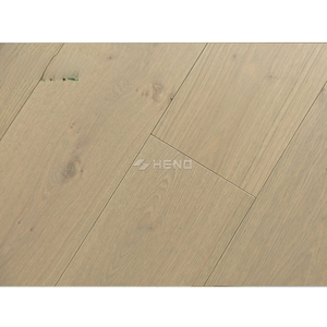 พื้นไม้ธรรมชาติ100% กันน้ำกำหนดได้เองพื้นไม้โอ๊คสีขาว + ไม้เนื้อแข็ง - Product Image 1