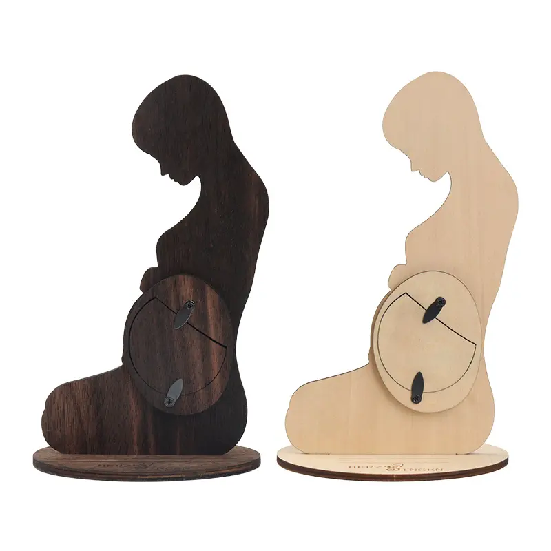 Stock disponible soporte de las mujeres embarazadas regalos de madera imagen de ultrasonido marco de madera ecografía fotografía