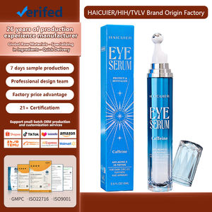 HAICUIER Crème <span class=keywords><strong>Contour</strong></span> <span class=keywords><strong>des</strong></span> <span class=keywords><strong>Yeux</strong></span> Réparatrice avec Caféine, Rétinol et <span class=keywords><strong>Acide</strong></span> <span class=keywords><strong>Hyaluronique</strong></span> pour les Cernes, les Poches et les Rides - Product Image 1