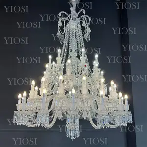 法式浪漫设计优雅奢华水晶金属酒店装饰艺术吊灯仿古复古客厅照明