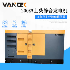 เครื่องกำเนิดไฟฟ้าดีเซล Jiangsu Wantai 200 กิโลวัตต์ 50 เฮิรตซ์ พร้อมหลังคาป้องกันฝน สำหรับใช้งานภายนอกอาคาร เป็นแหล่งจ่ายไฟสำรอง - Product Image 4
