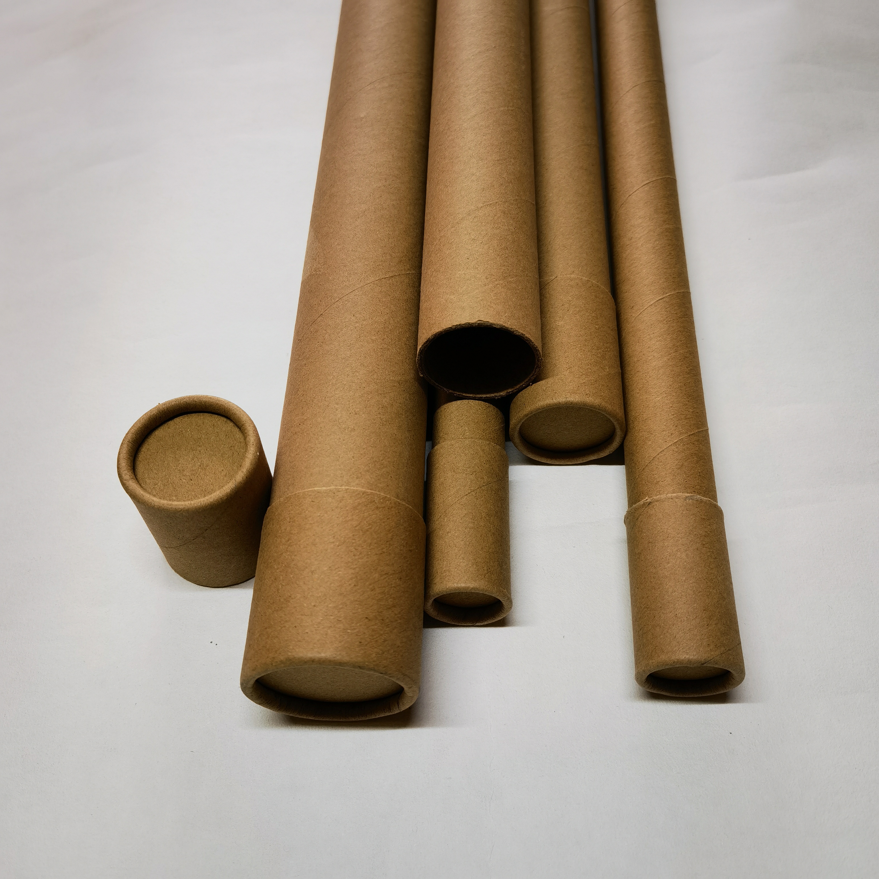 Custom biodegradable cylindrical paper tubes; custom kraft paper tube packaging