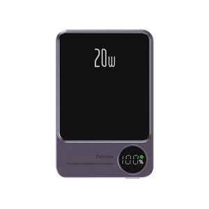 Promax 10000mAh Banco magnético 15W Cargador inalámbrico PD20W Carga rápida Batería <span class=keywords><strong>externa</strong></span> delgada para <span class=keywords><strong>iPhone</strong></span> 12 13 14 Soporte incluido - Product Image 5