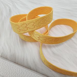 Motif personnalisé pour femmes 1.4cm plat bande élastique large bandoulière sangle imprimé Designer Jacquard fabricant en gros - Product Image 4