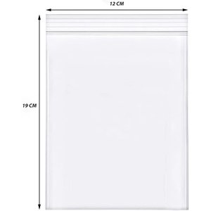 * OUTLET * 1000 pezzi richiudibili sacchetti con Zip a pressione 12x19cm spessore trasparente 30 Micron-casa e giardino/articoli - Product Image 4