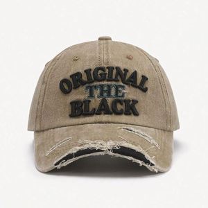 Casquettes de baseball vintage personnalisées unisexes en gros avec logo brodé 3D de haute qualité et effet vieilli - Product Image 6