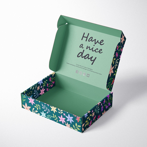 Custom Logo Purple Color Cosmetic Corrugated Packaging Mailer Boxes Shipping Box Paper Box