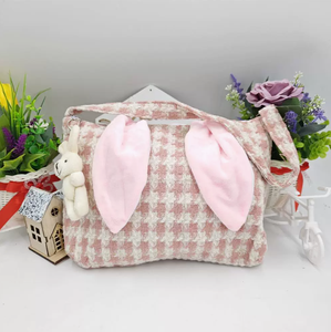 DAMAI Wholesale <b>Easter</b> Decor <b>Bunny</b> Fabric Handbag <b>Baskets</b> Simple Storage Organizers for Home Party Holiday Decoration - Product Image 6