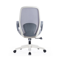 Chaise de bureau ergonomique moderne et confortable, réglable en hauteur, pivotante, en maille, avec roulettes, pour la maison et le bureau