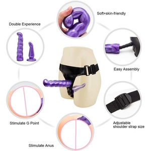 Adulto Mulher Feminino Double-Ended Cabeça Dildo com cinto Underwear Strap on para Homens Brinquedos Sexuais Casal Lésbico - Product Image 2