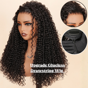 Pelucas de Cabello Humano Brasileño Rizado Profundo, Densidad 250%, Super <span class=keywords><strong>Double</strong></span> Drawn, al por Mayor, Pelucas de Cabello Humano con Frente de Encaje Rizado al Agua, sin Pegamento - Product Image 1