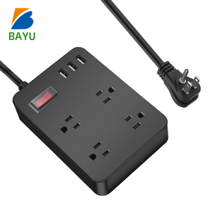 Regleta de Enchufes de Escritorio Impermeable <span class=keywords><strong>con</strong></span> 4 Tomas AC, Puertos <span class=keywords><strong>USB</strong></span>, Interruptor de Luz, <span class=keywords><strong>Enchufe</strong></span> de Cobre 125V, Cubo de Alimentación Inteligente para Hogar y Oficina - Product Image 1